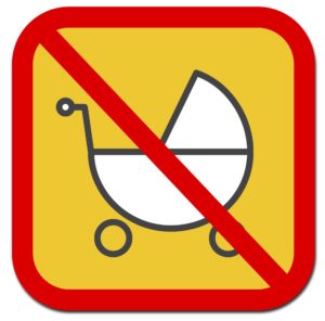 no.strollers